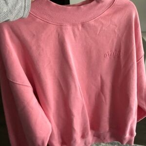 Starfit Pink Fleece Mockneck